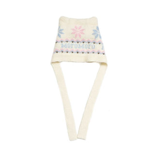 [Moromoro2] Fair Isle Mohair Cat Ear Hat