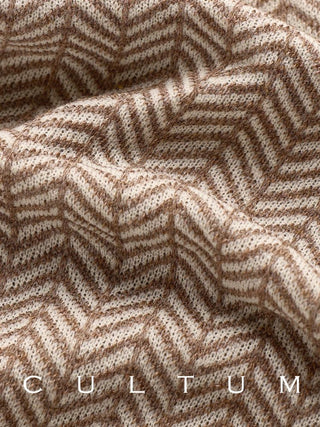 [CULTUM] Herringbone Mercerized Cotton Blend Socks