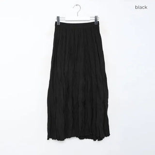 Wrinkle Round Long Skirt