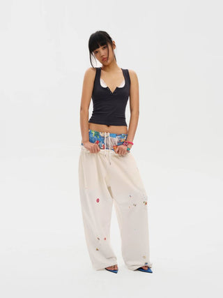 [MASONPRINCE] Resort Double Waist Sweatpants