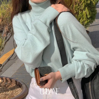 Mond Wool Turtleneck Knit (Mint)