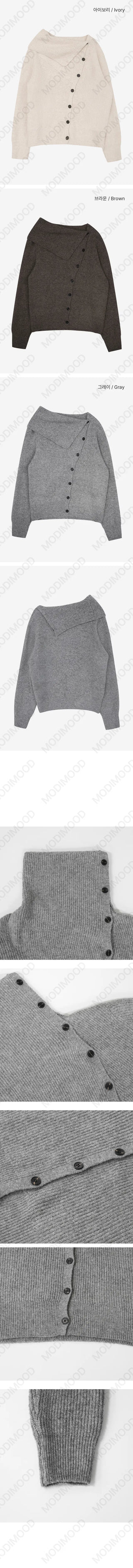 Mayo High Neck Uneven Turtleneck Two-Way Ribbed Knitwear - 3 Colors