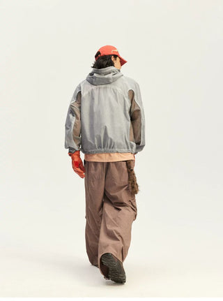 [Monterest] Washed 4-Way Stretch Mesh Hooded Jacket