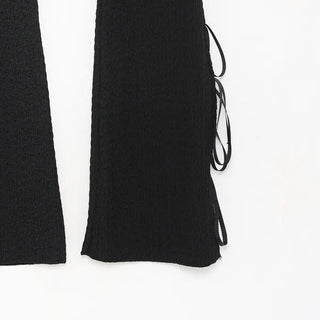 Slit Ribbon Leggings Pants