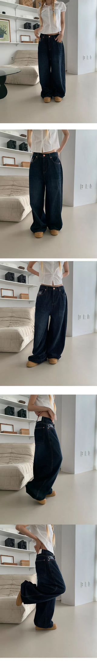 Patch Signature Summer Wide Denim PT