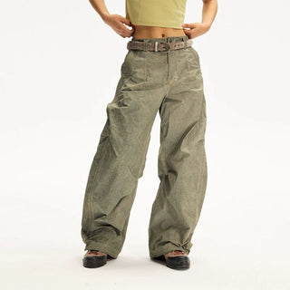 [Monterest] UPF50+ Washed Pleated Wide Pants