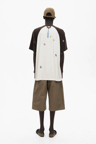 [MASONPRINCE] Punk Bear Raglan Sleeve Top