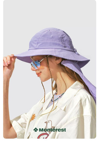 [Monterest] Outdoor Sun Hat with Detachable Neck Flap