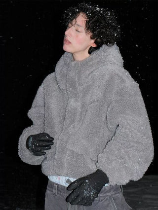 MASONPRINCE Fleece Short Hooded Jacket