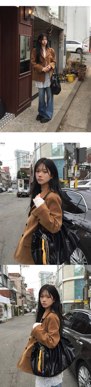 Stand Suede Over Jacket - 2 colors