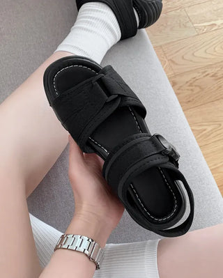 0440 Buckle Platform Sandals