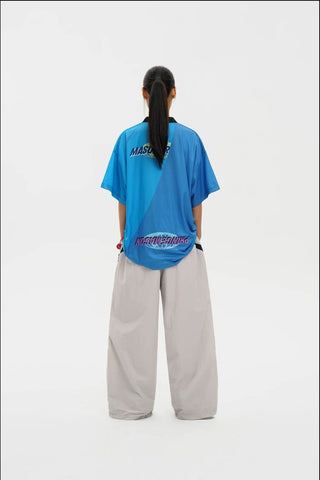 [MASONPRINCE] Quick-Dry Layered Badge Sport Jersey