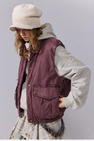 [Monterest] Washed Cotton Padded Work Vest