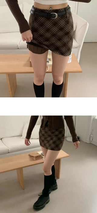 Belly Check Mini Skirt Pants - 2 colors
