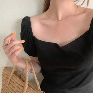 Square puff T-shirt