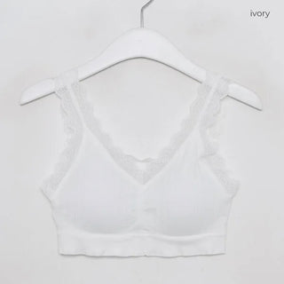Lace-layered bralette