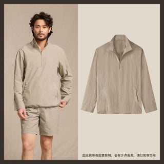 [CULTUM] UV Protection Cooling Half-Zip Pullover