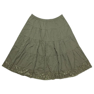 (3 colors) Lace tiered skirt