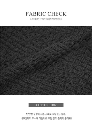 Rose Knit Summer Knitwear Layered ops-3color