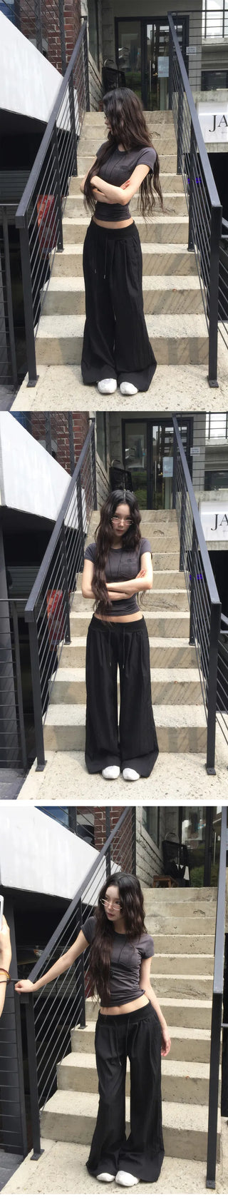Special Feature/Summer Pants Perfect Fit Wide Pintuck Nylon Pants - 3 Colors