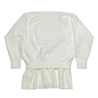 Layered ruffle knit