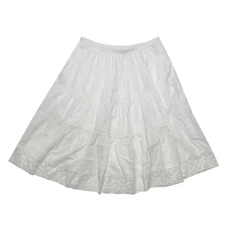 (3 colors) Lace tiered skirt