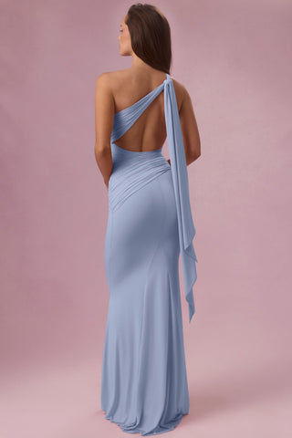 Premium Jersey Bridesmaid Dress in Powder Blue