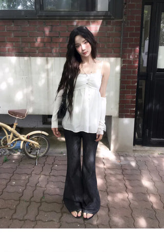Custom Made Series / Summer Flared Long Pants - 4 Colors