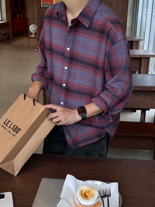 Jude Tartan Check Natural Fit Shirt