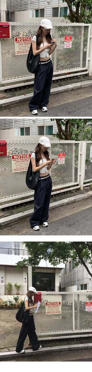Pony Pintuck Wide Daily Pants - 4 Colors