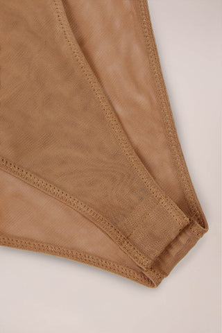 Strapless Bodysuit in Almond