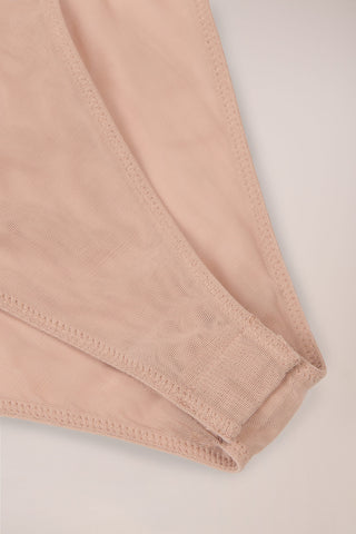 Strapless Bodysuit in Warm Peach