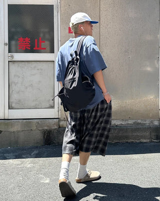 Checked Bermuda shorts