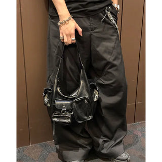 Multi-pocket shoulder bag