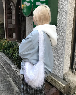 Reversible fur jacket
