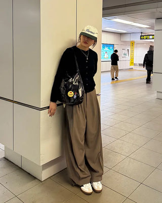 (Unisex) Pintuck Balloon Slacks