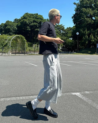 Sweat Bermuda shorts with belt loops