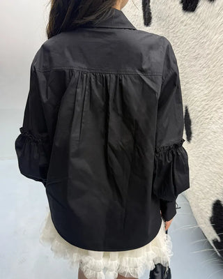 (ORIGINAL) Basic Pintuck Shirring Shirt