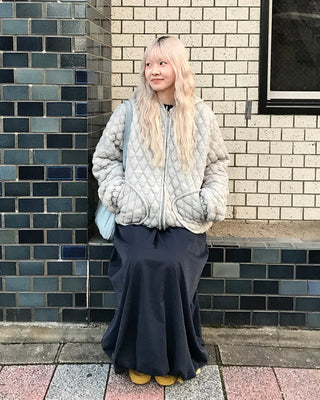 Quilted Hooded Blouson