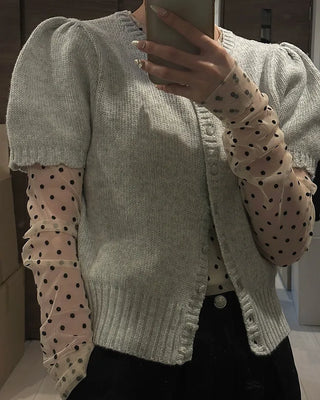 Polka Dot See-Through T-Shirt