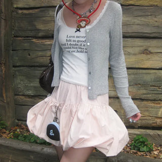 Nylon pumpkin skirt
