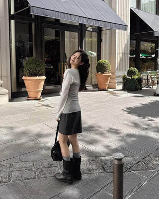 Layered strap knit