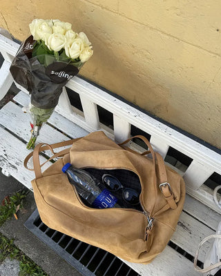 Big Square Suede Shoulder Bag