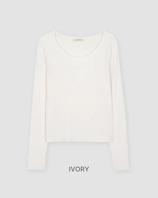 [Slenderizing effect] Bamboo soft rib knit
