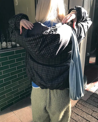 Drawstring Check Jumper