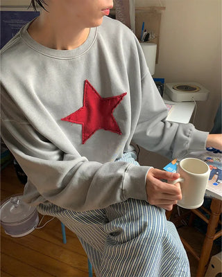 Pigment Star Patch Sweatshirt