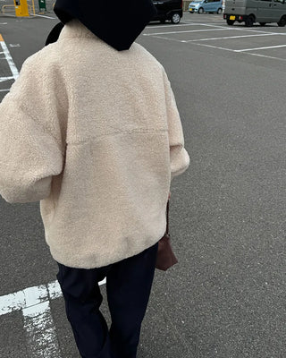 Warm Button Fleece Anorak