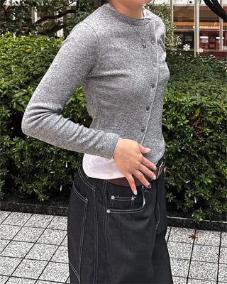 Asymmetrical Layered Cardigan