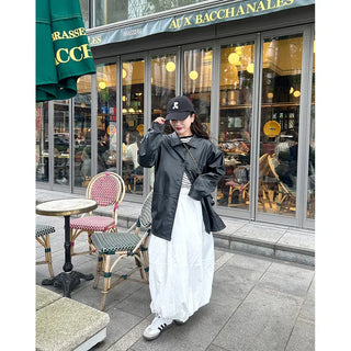 Balloon long skirt