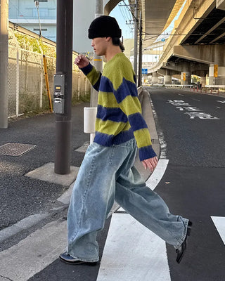 Bordered soft knit
